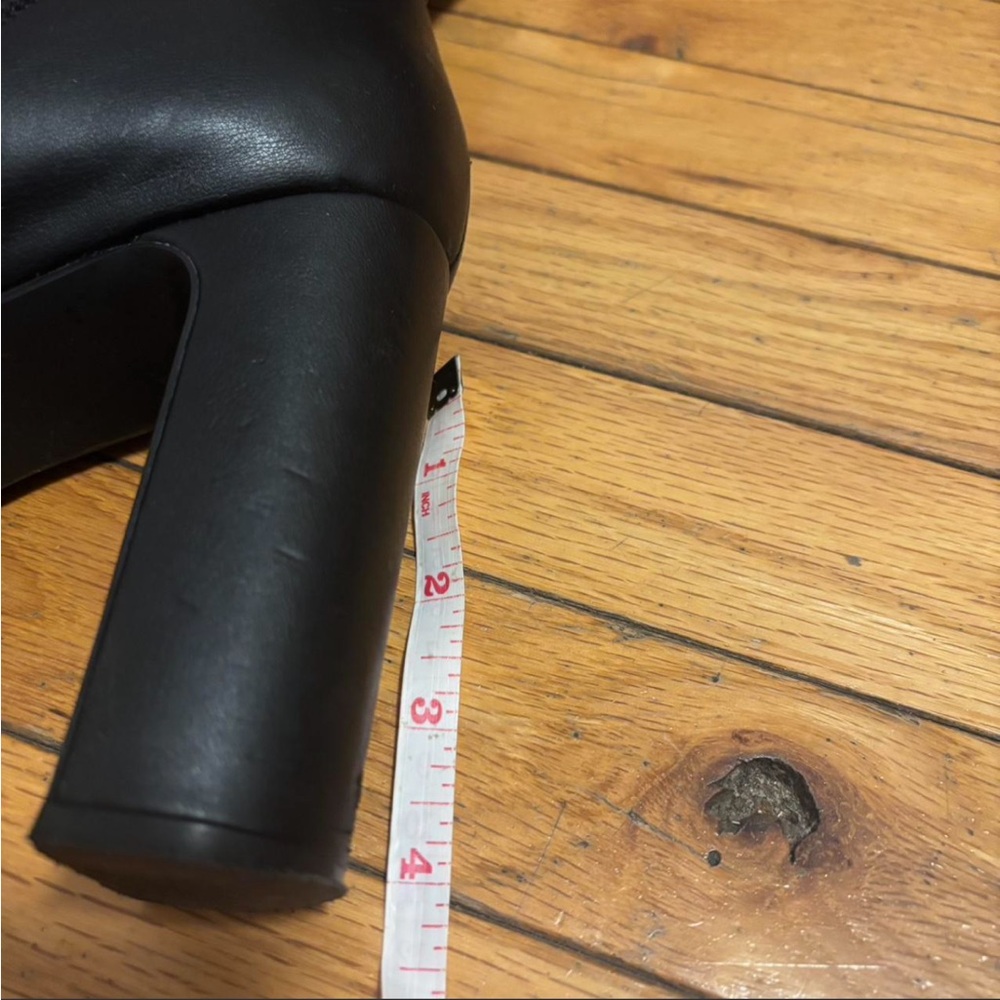 Billini Black Knee-High Platform Heeled Boots Y2K Style 8 - Picture 2 of 4